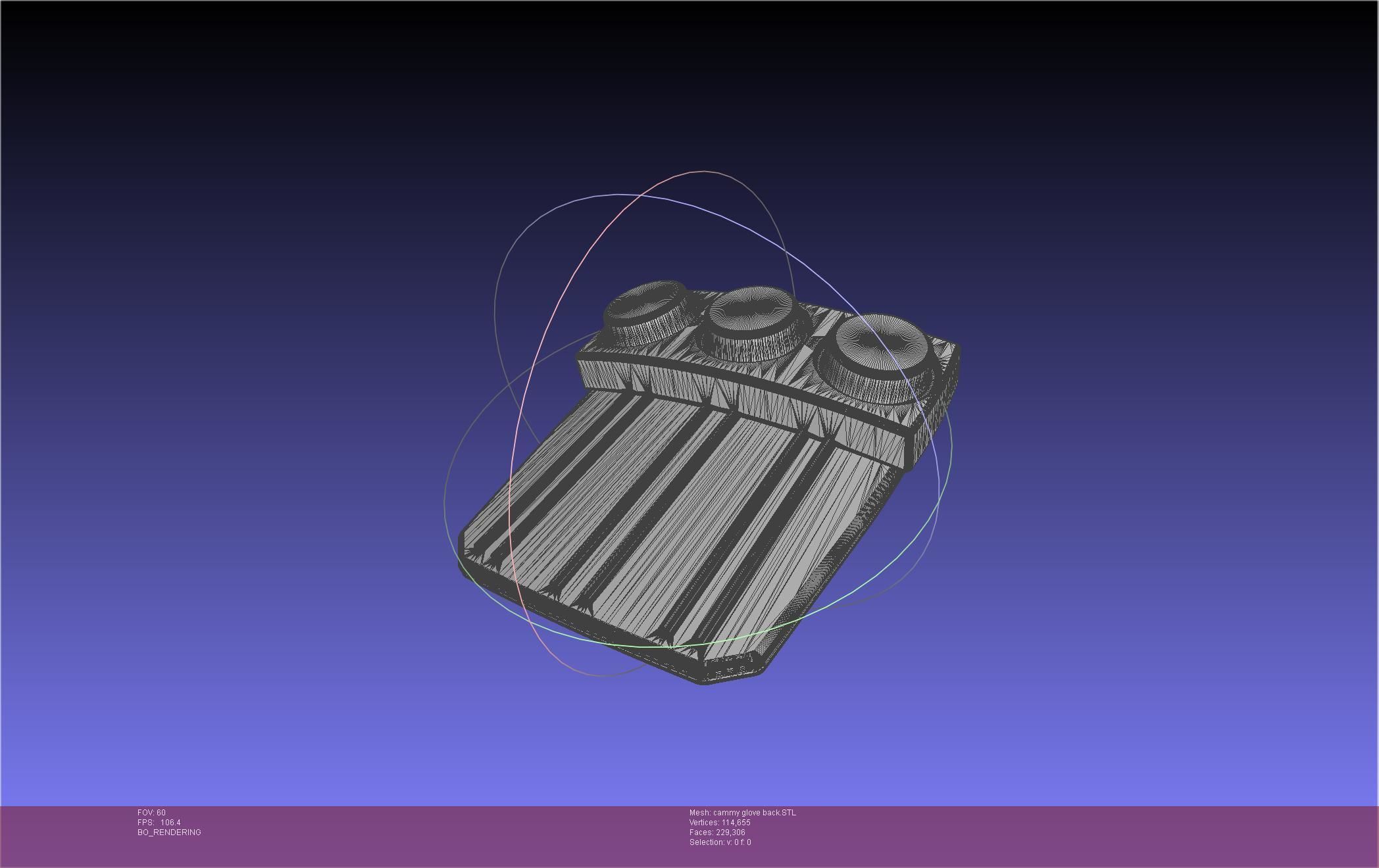 Street Fighter Cammy Gauntlet And Glove Back 3D print model_128