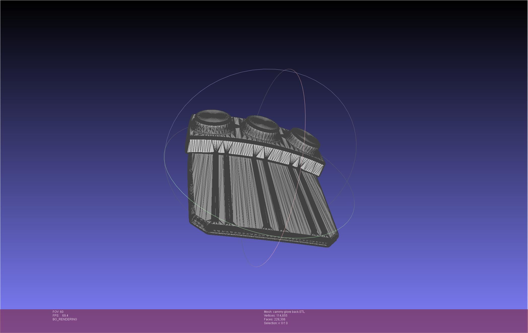 Street Fighter Cammy Gauntlet And Glove Back 3D print model_61