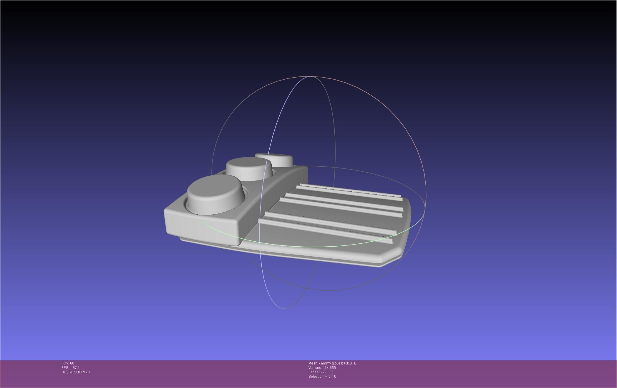 Street Fighter Cammy Gauntlet And Glove Back 3D print model_59