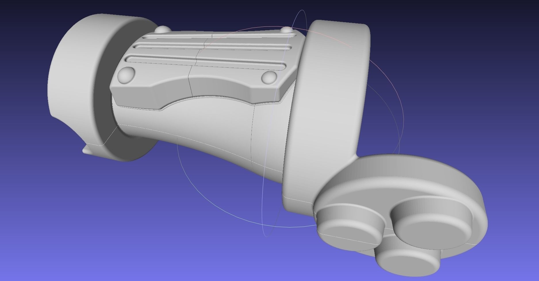 Street Fighter Cammy Gauntlet And Glove Back 3D print model_37