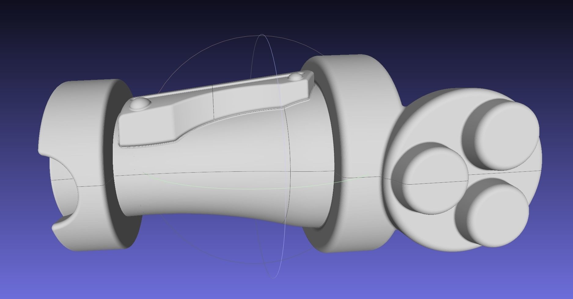 Street Fighter Cammy Gauntlet And Glove Back 3D print model_34