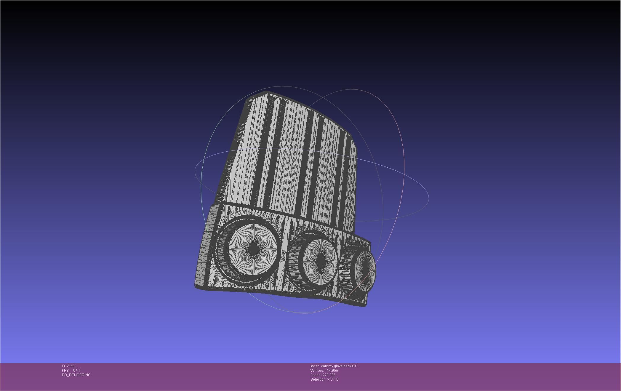 Street Fighter Cammy Gauntlet And Glove Back 3D print model_65