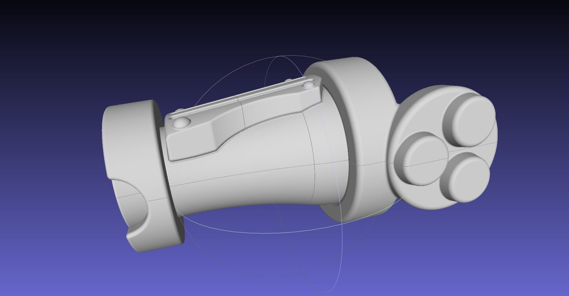 Street Fighter Cammy Gauntlet And Glove Back 3D print model_35