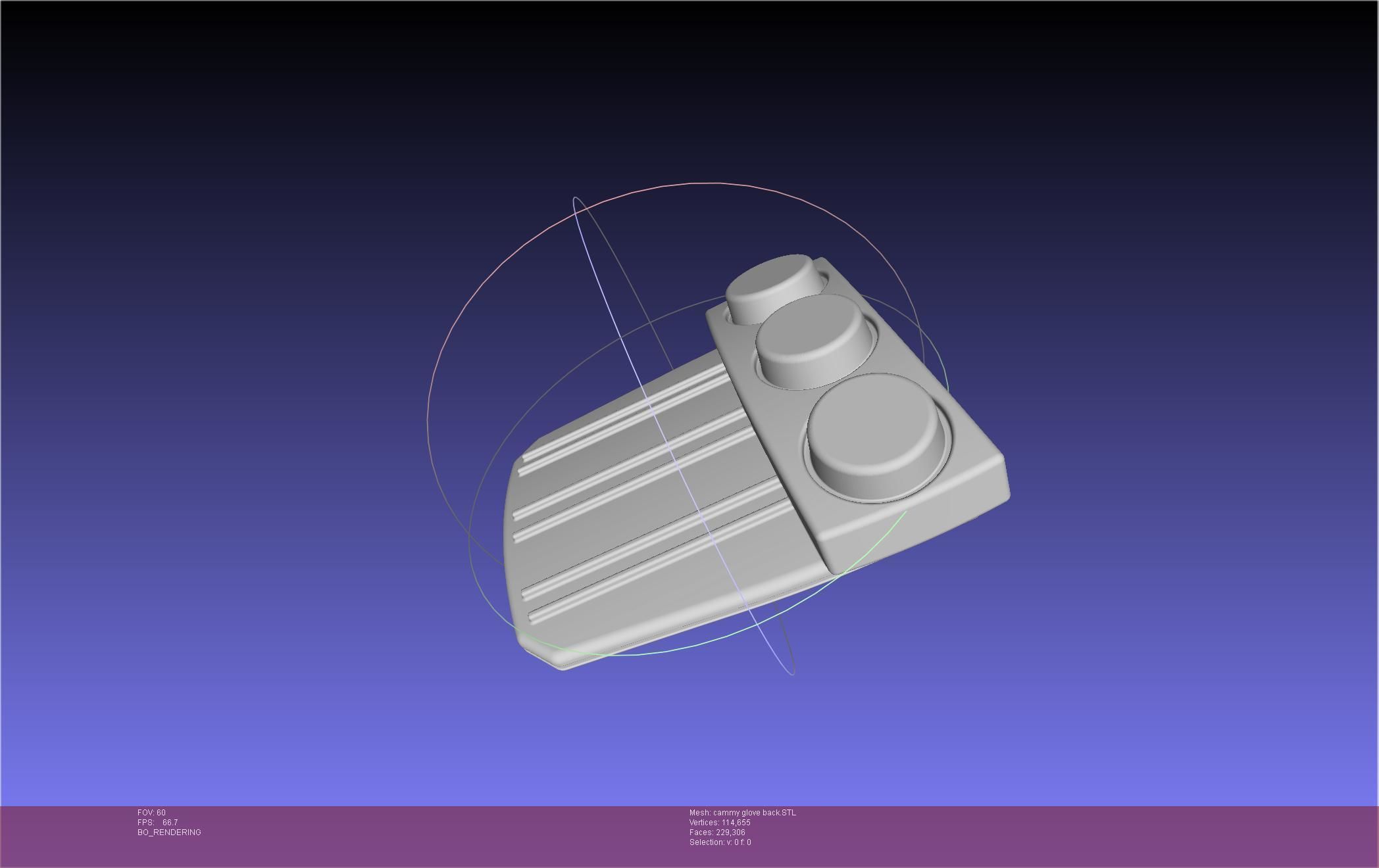 Street Fighter Cammy Gauntlet And Glove Back 3D print model_56