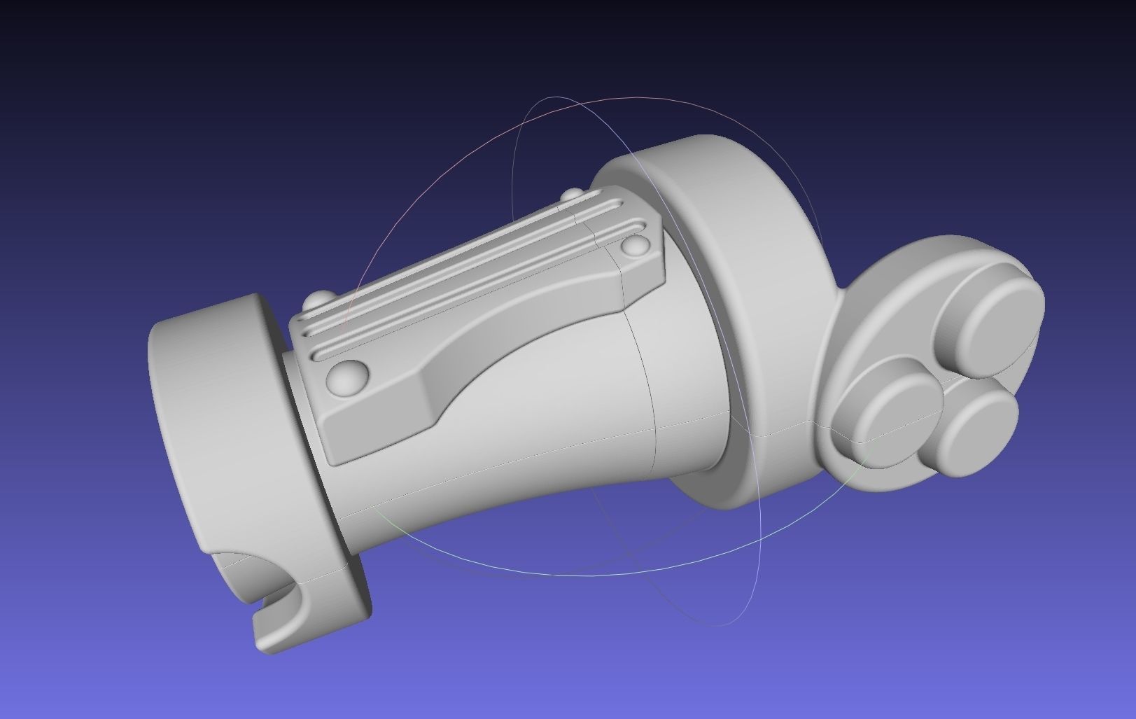 Street Fighter Cammy Gauntlet And Glove Back 3D print model_27