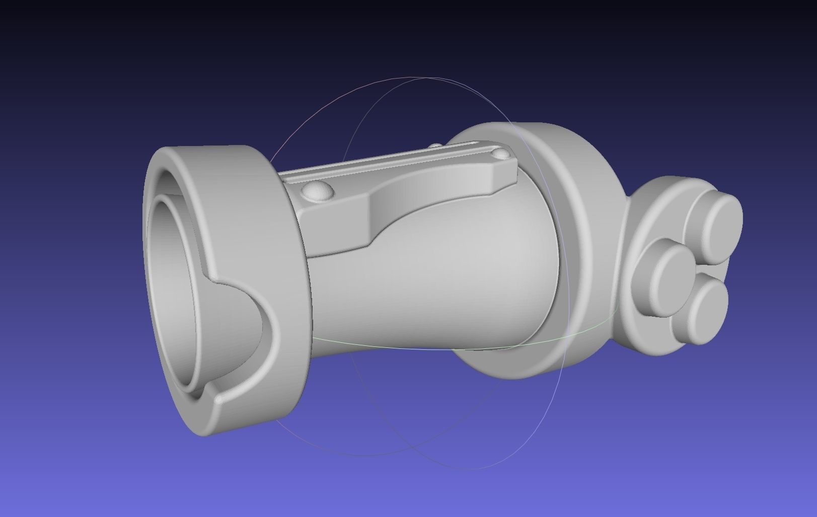 Street Fighter Cammy Gauntlet And Glove Back 3D print model_2