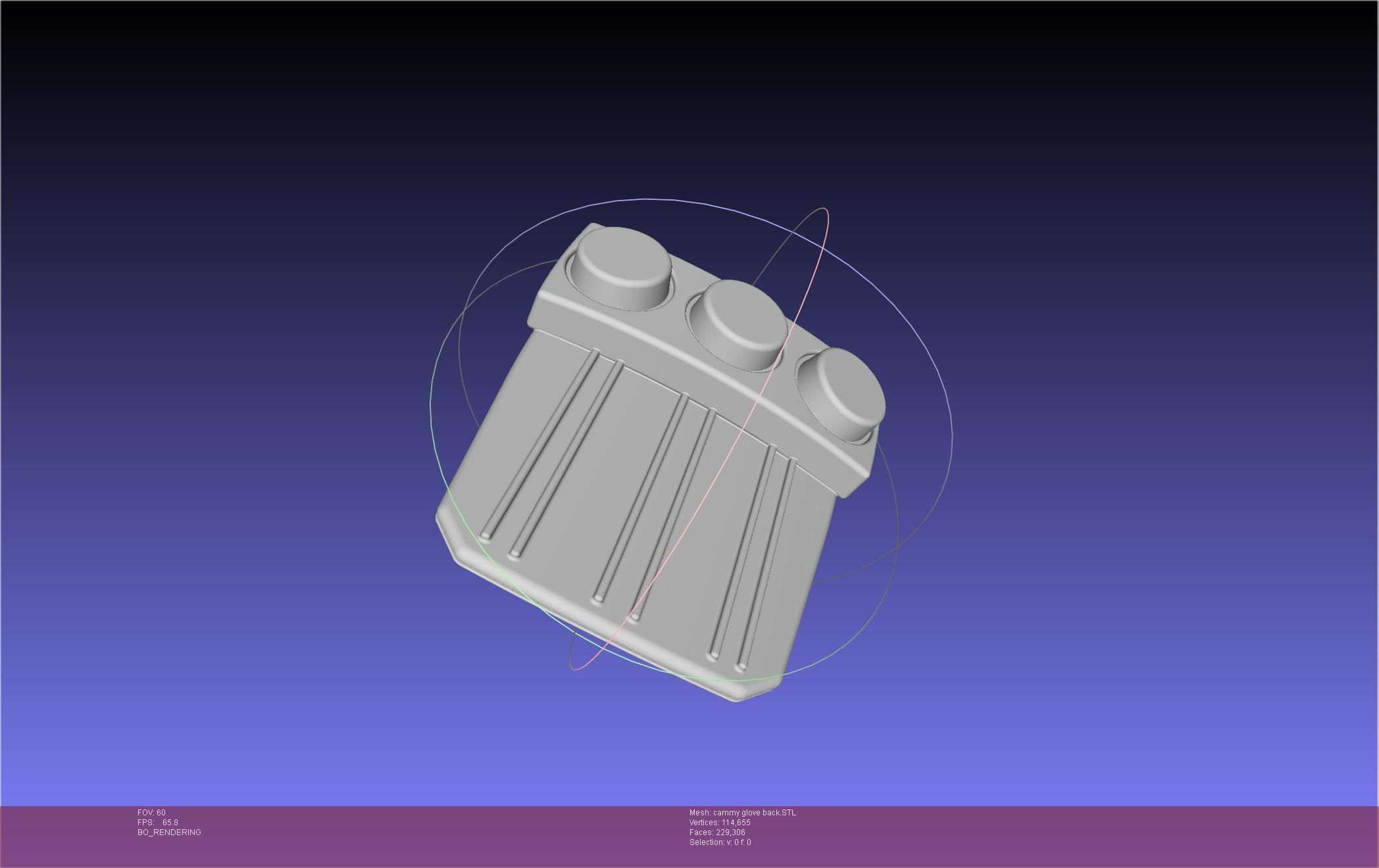 Street Fighter Cammy Gauntlet And Glove Back 3D print model_63