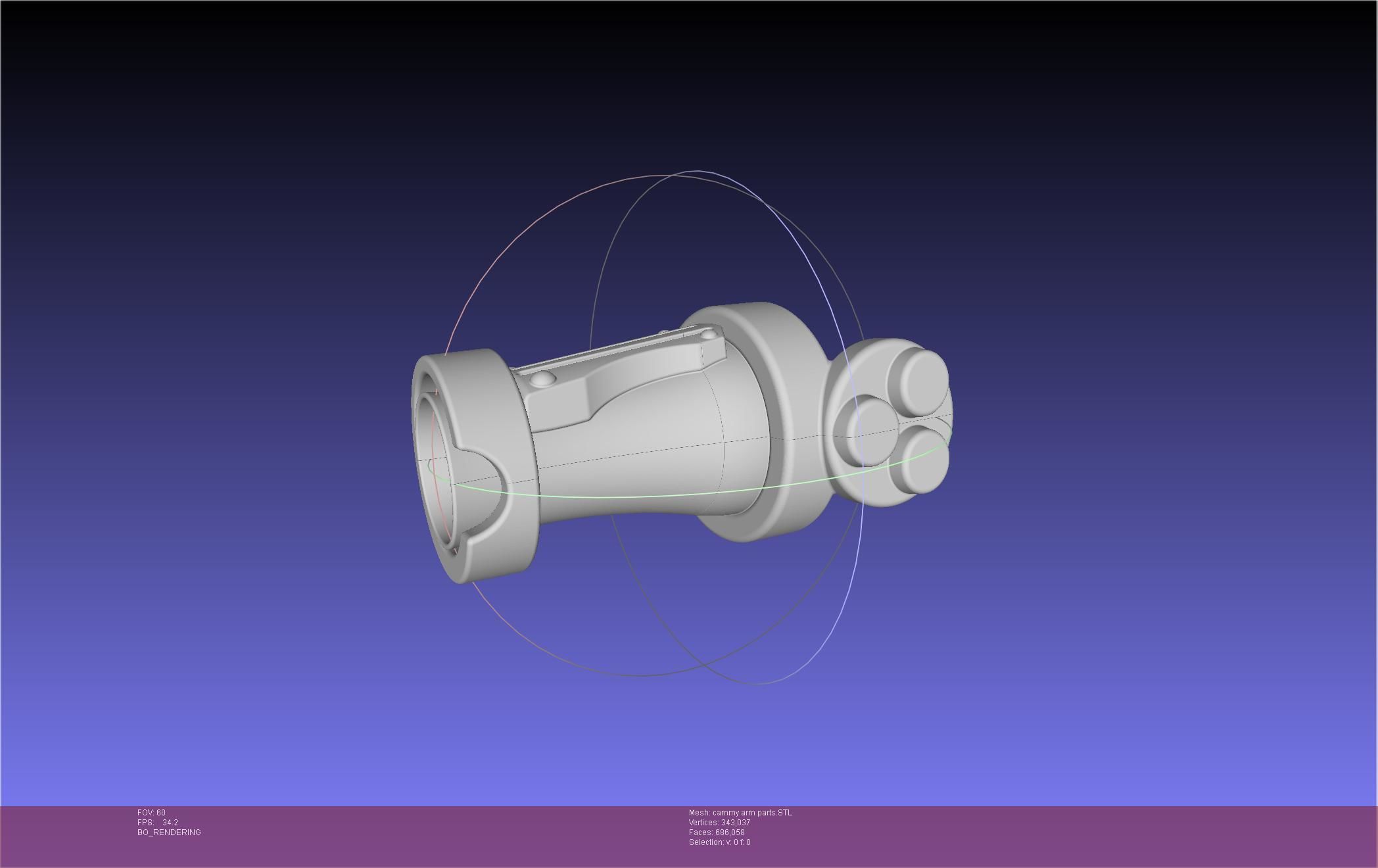 Street Fighter Cammy Gauntlet And Glove Back 3D print model_78