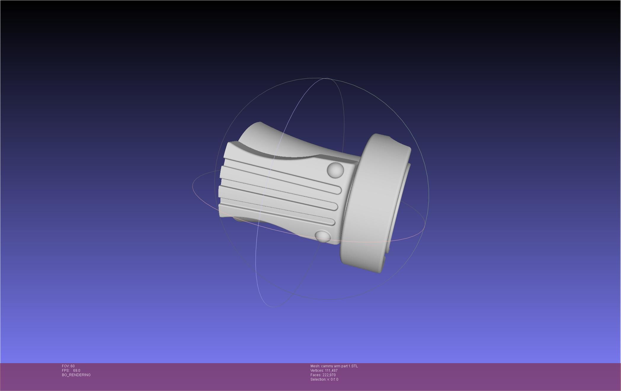 Street Fighter Cammy Gauntlet And Glove Back 3D print model_111