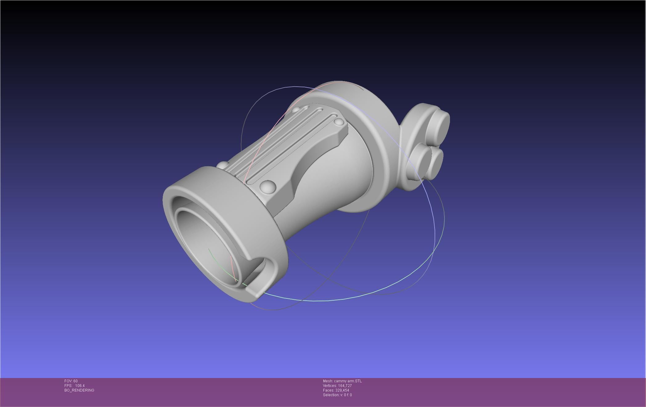 Street Fighter Cammy Gauntlet And Glove Back 3D print model_43