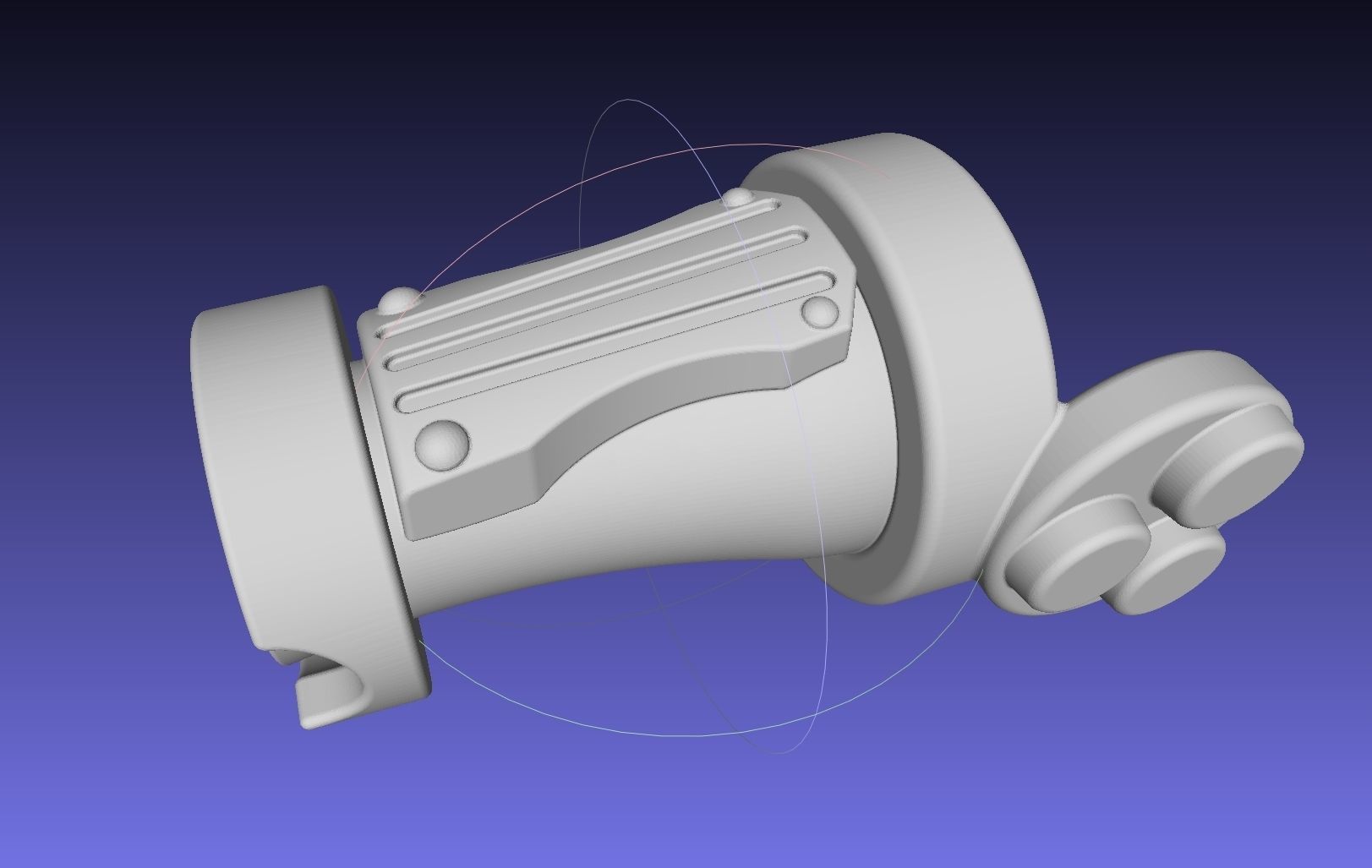 Street Fighter Cammy Gauntlet And Glove Back 3D print model_30