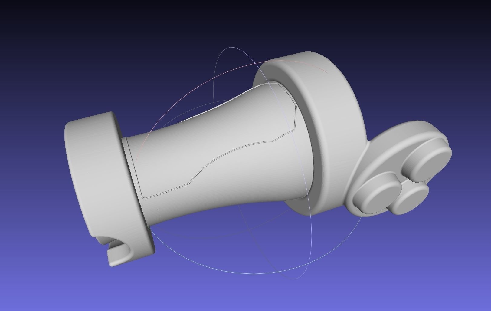 Street Fighter Cammy Gauntlet And Glove Back 3D print model_12