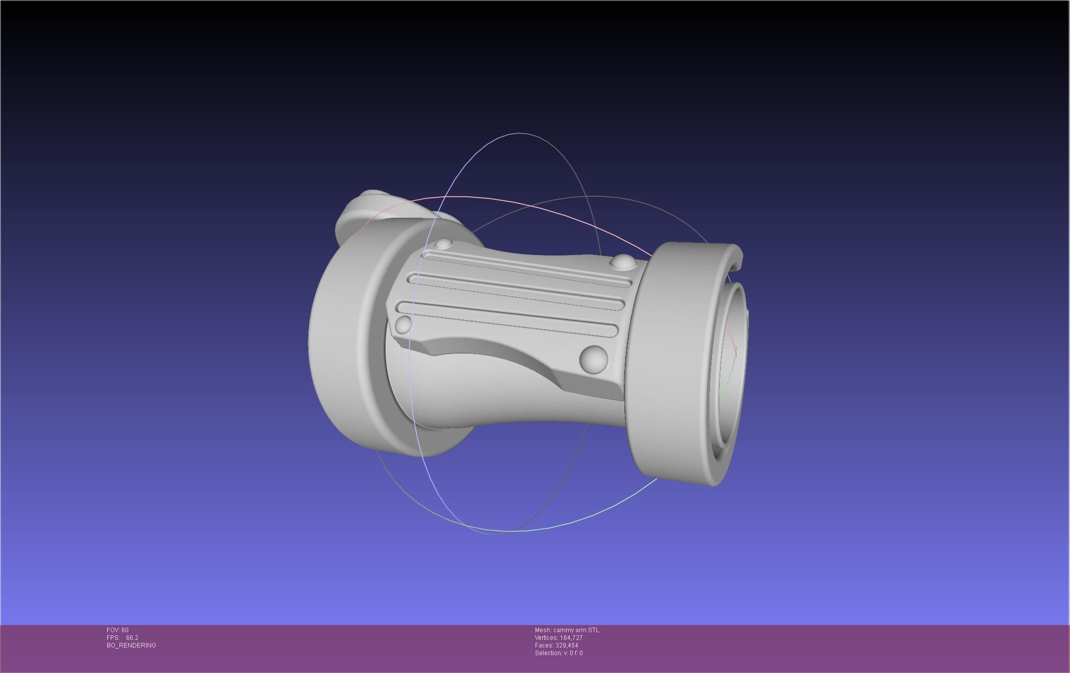 Street Fighter Cammy Gauntlet And Glove Back 3D print model_53