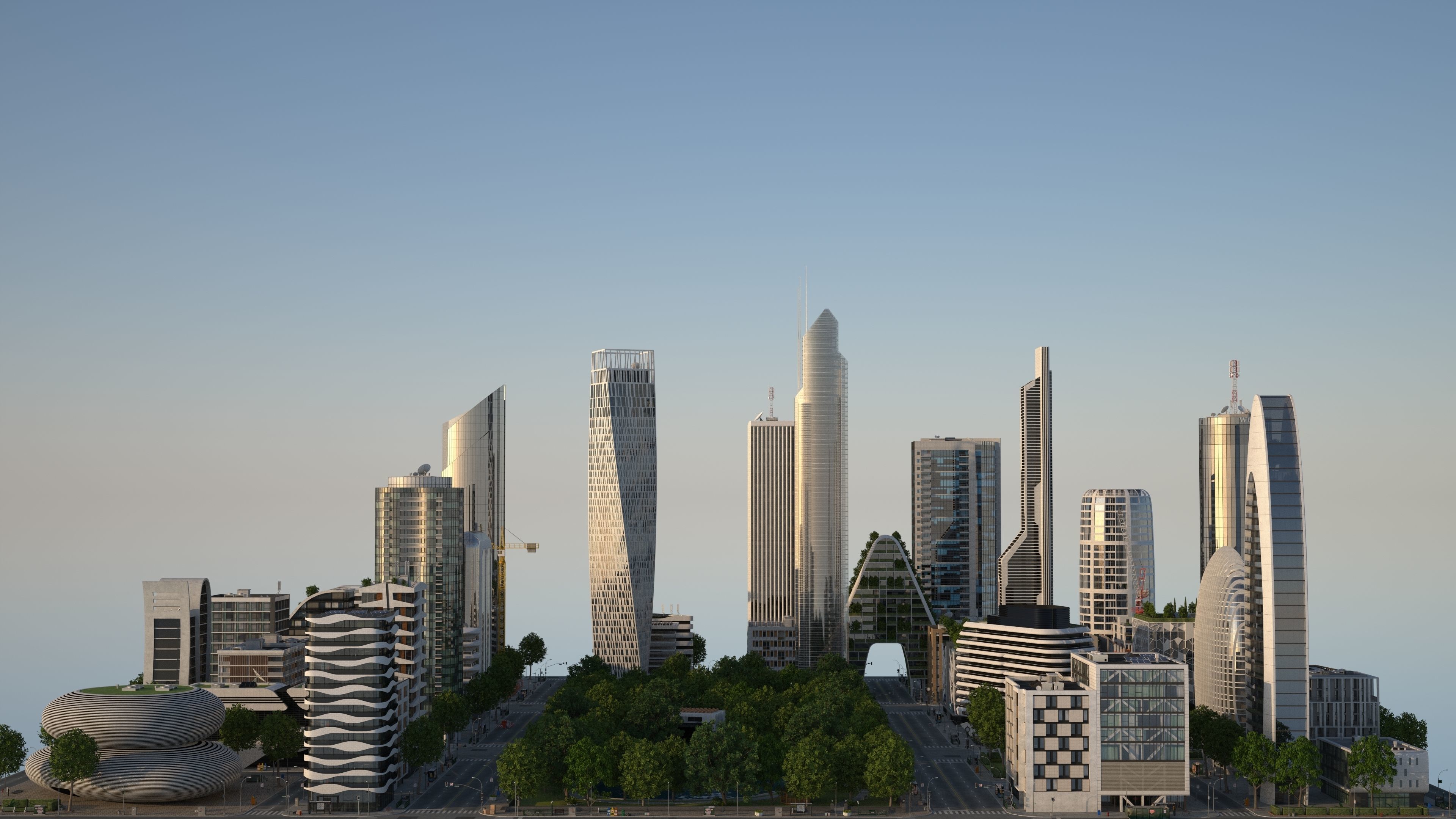 Park City 2 Low-poly 3D model_15