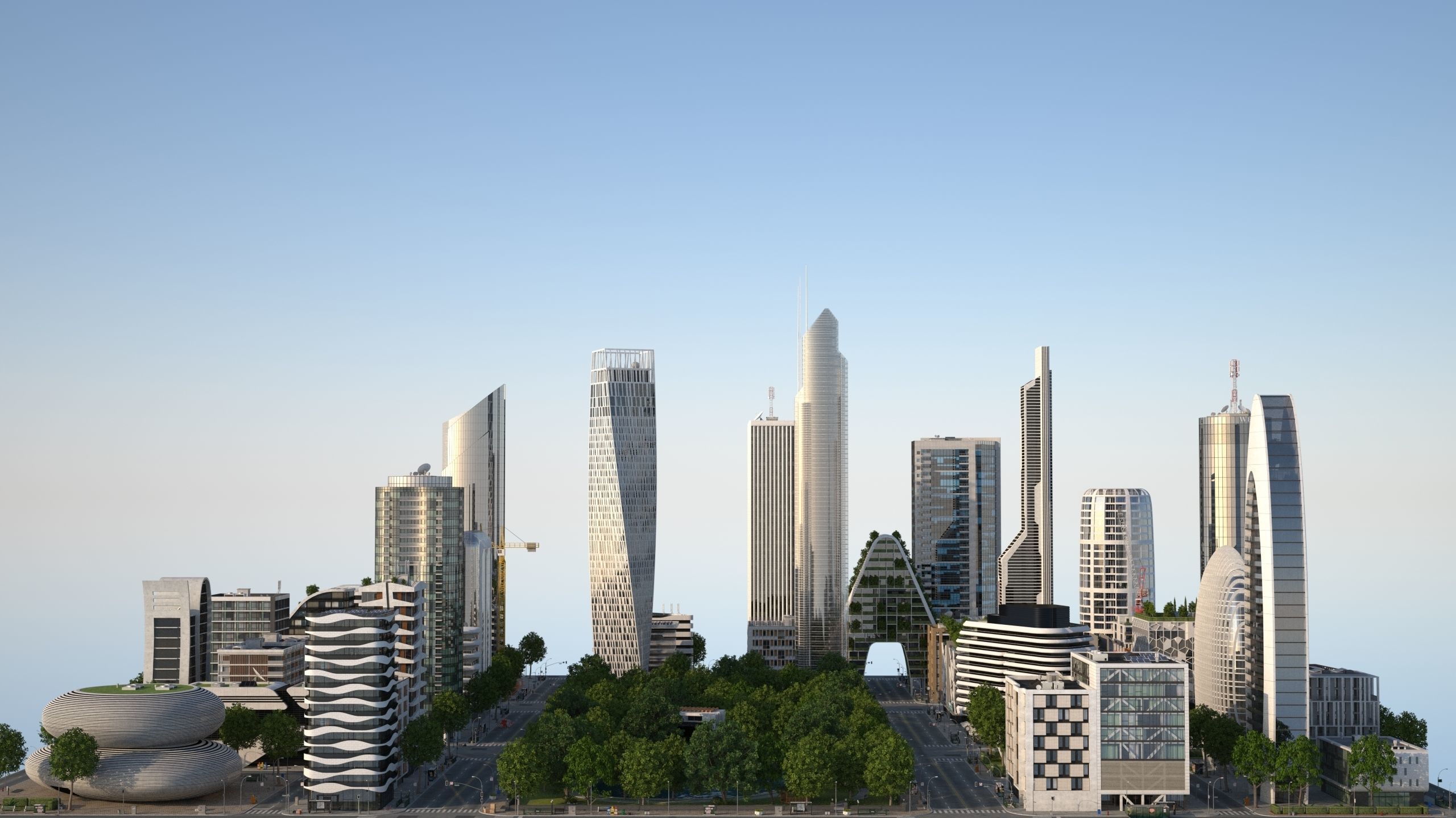 Park City 2 Low-poly 3D model_21