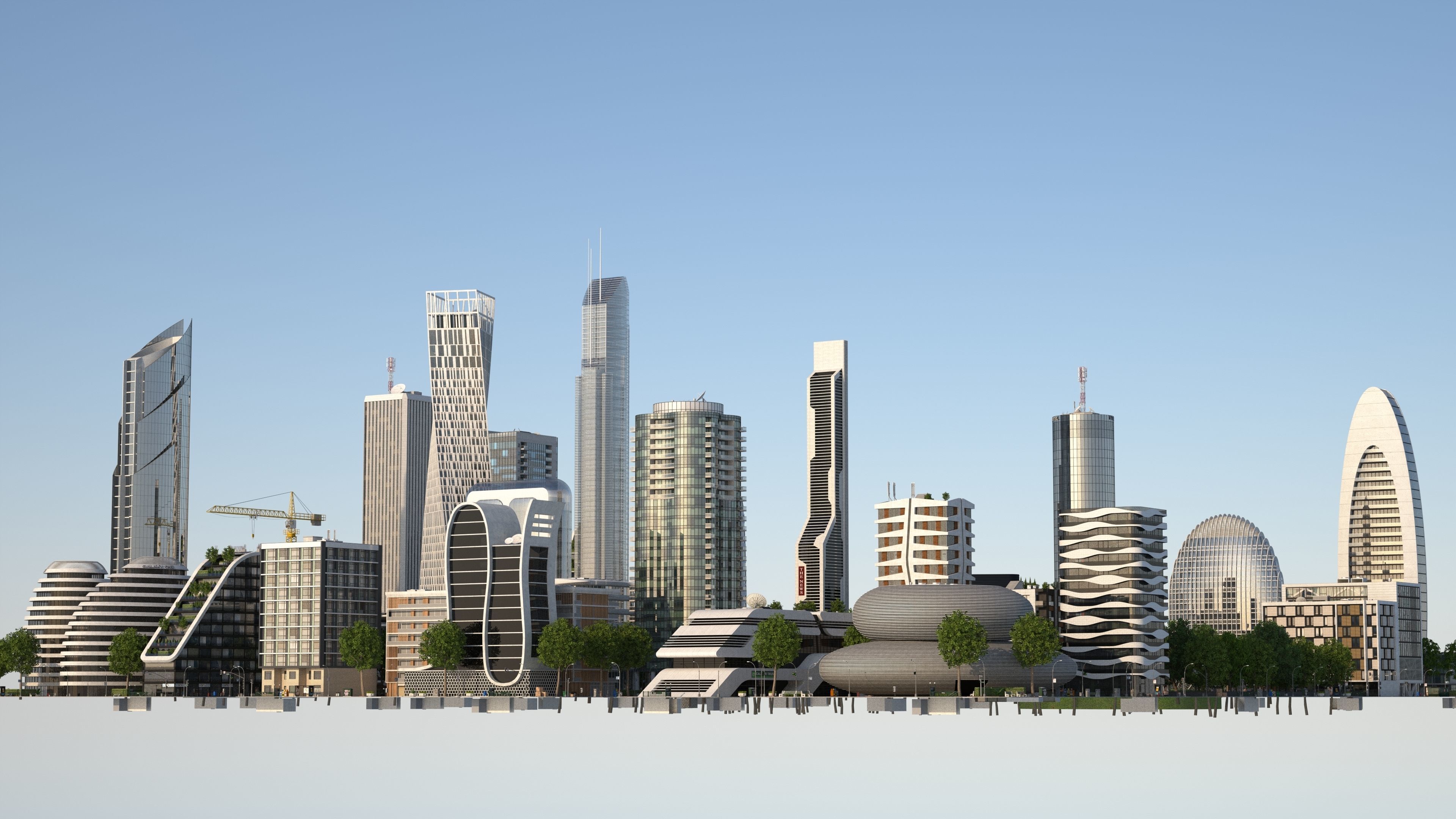 Park City 2 Low-poly 3D model_27