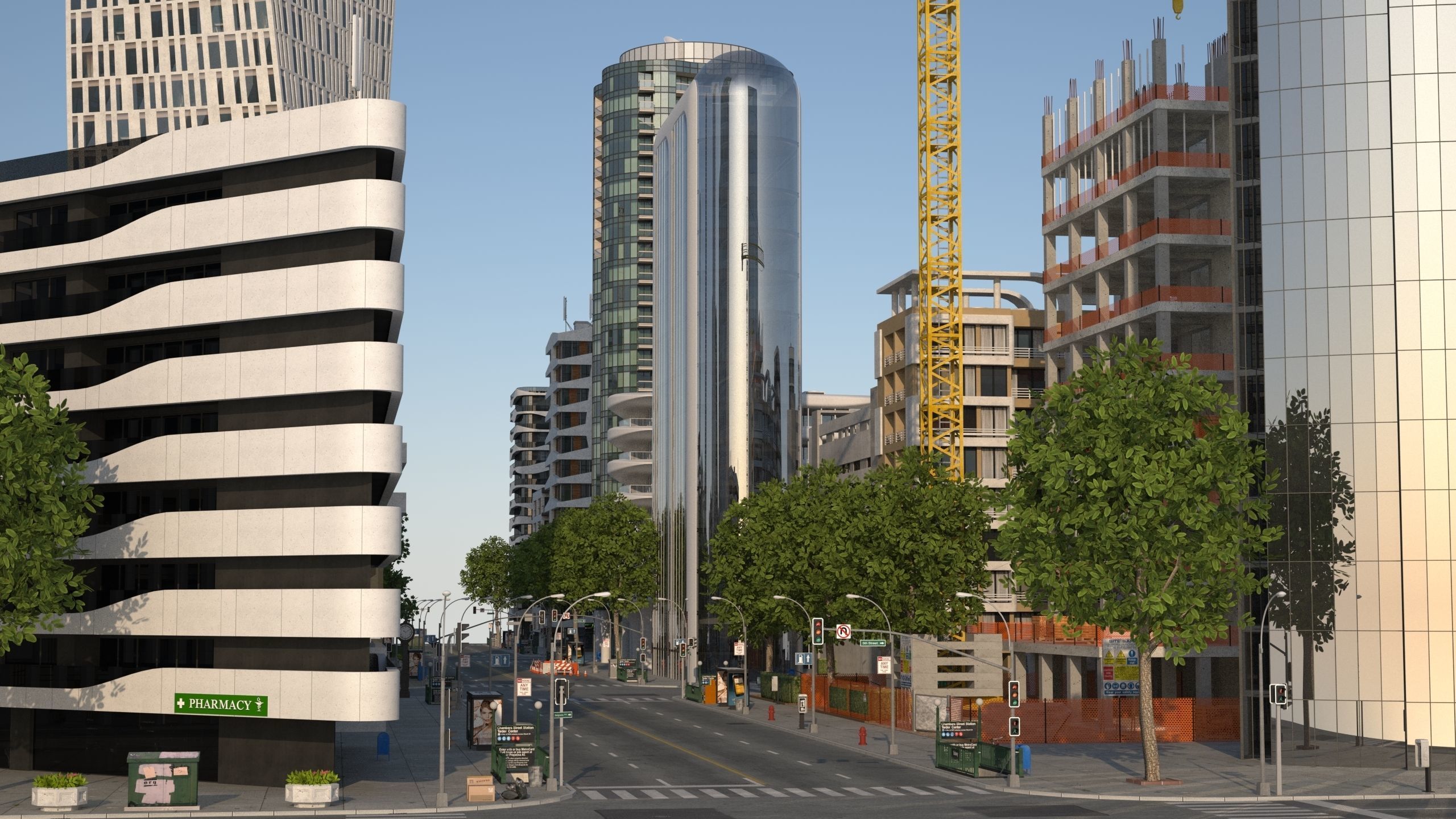 Park City 2 Low-poly 3D model_20