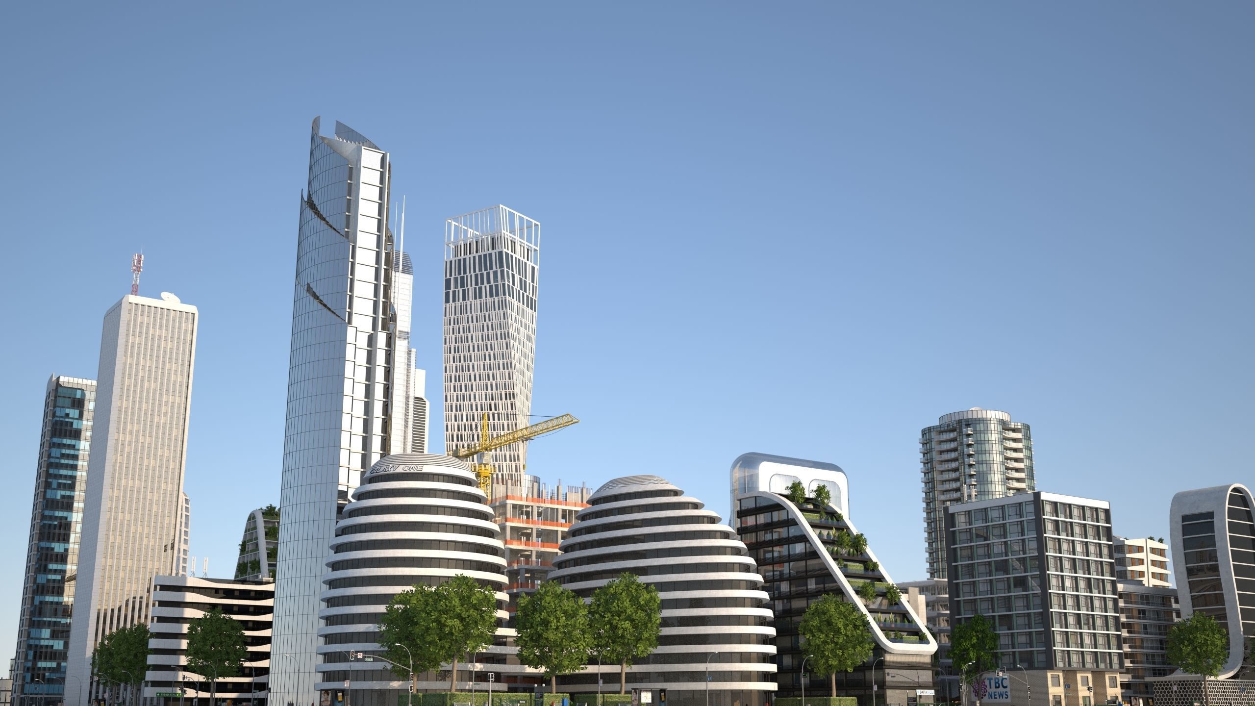 Park City 2 Low-poly 3D model_24