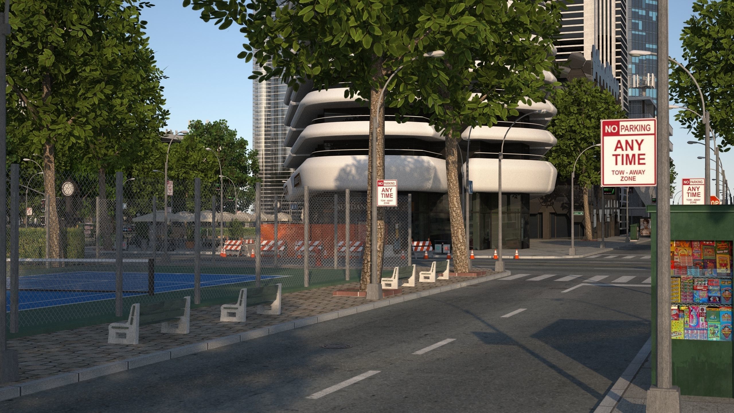 Park City 2 Low-poly 3D model_22