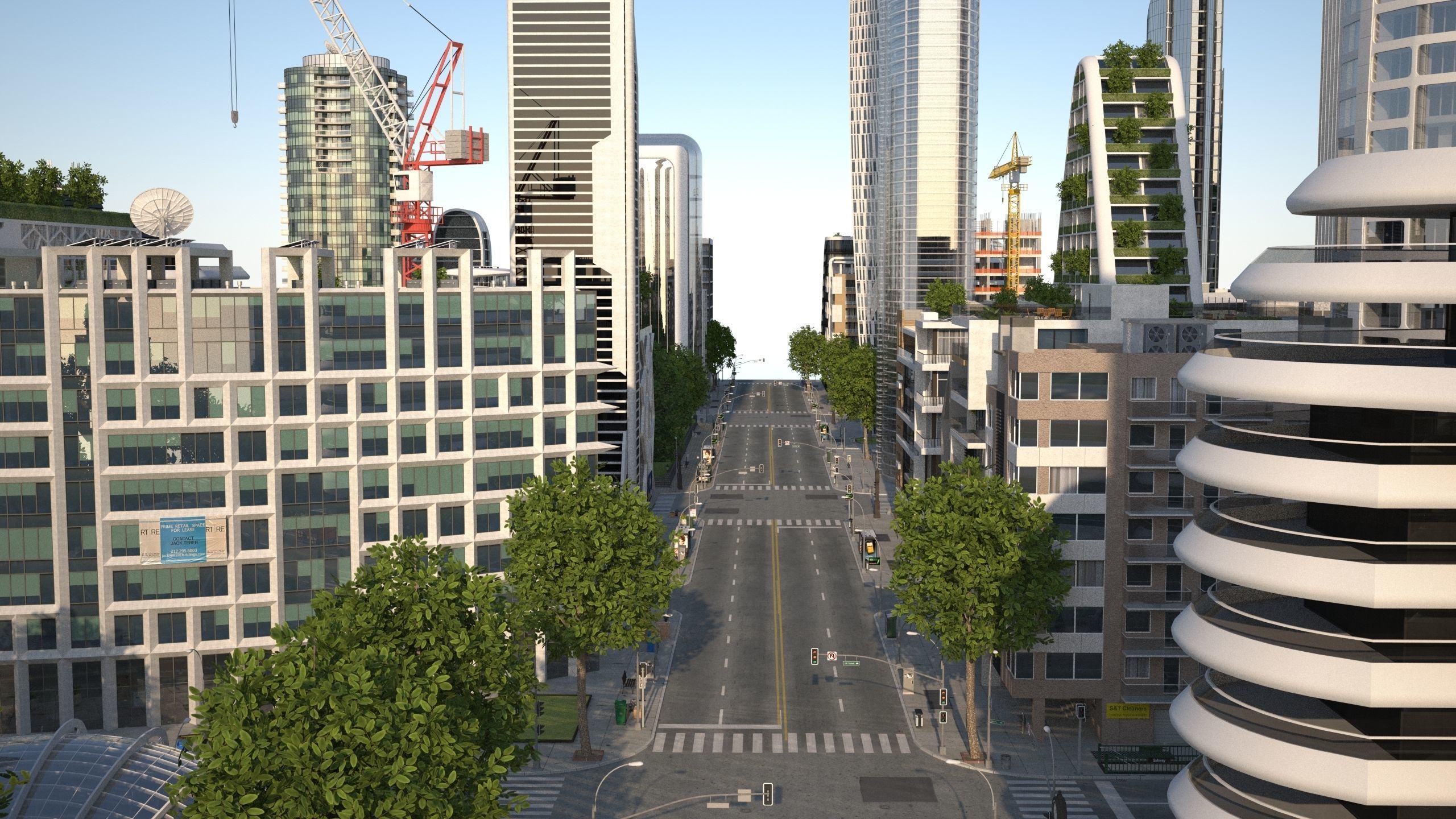 Park City 2 Low-poly 3D model_25