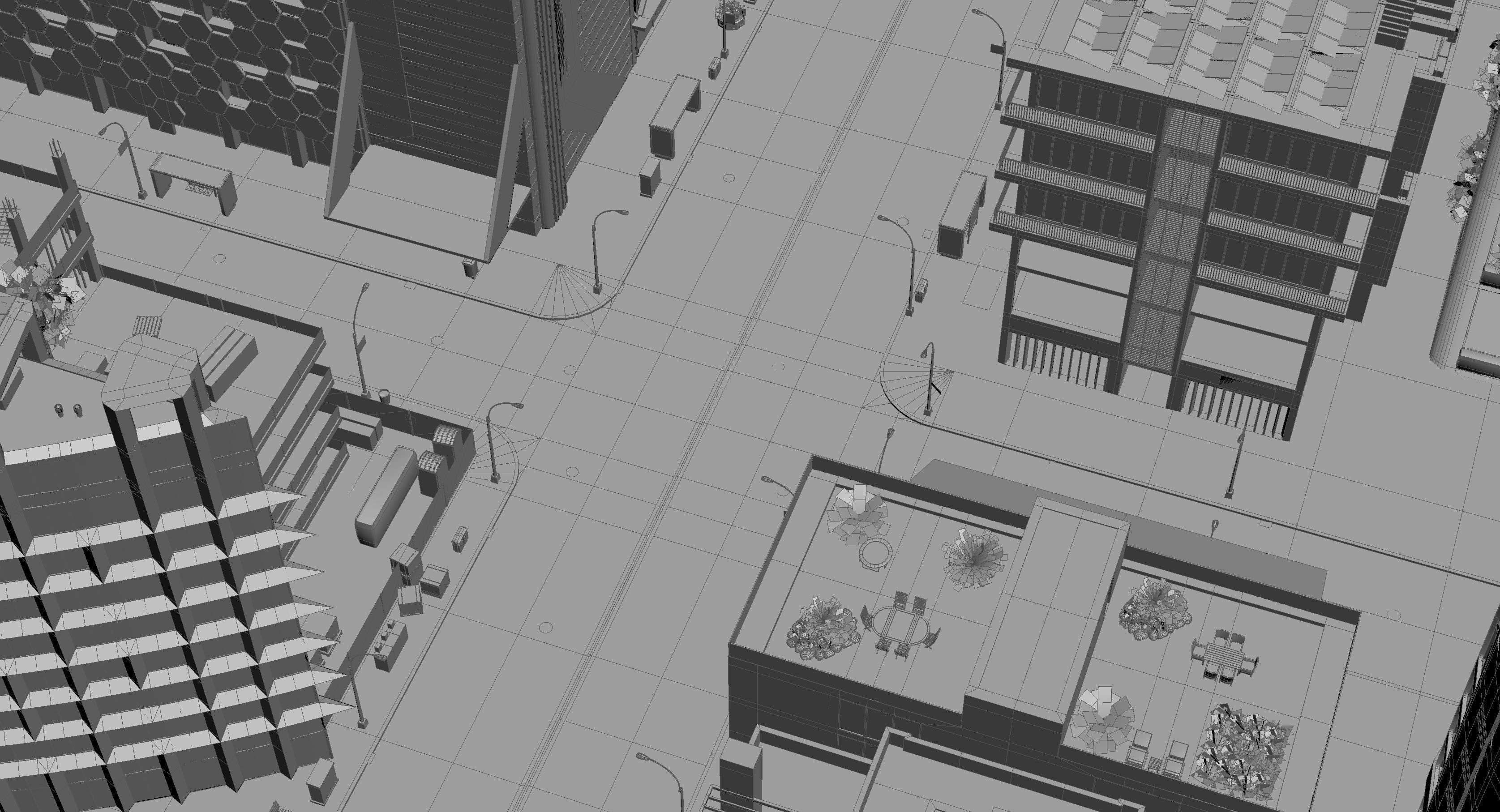 Park City 2 Low-poly 3D model_33