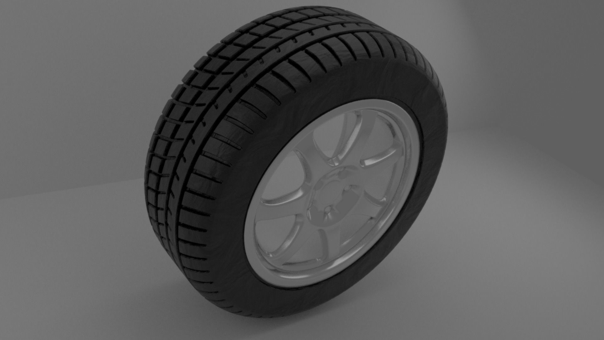 the simple tire 3D model CGTrader