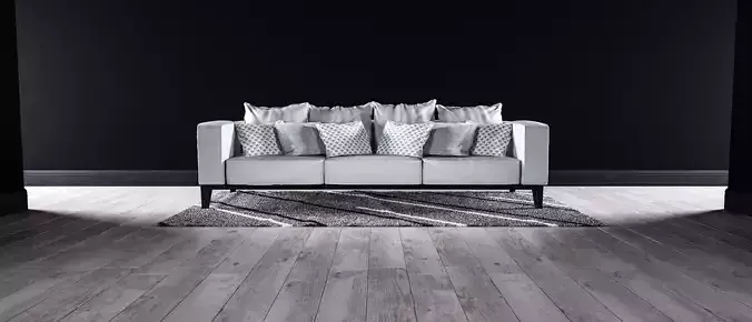 Sofa set - Interior Furniture 09 3D model