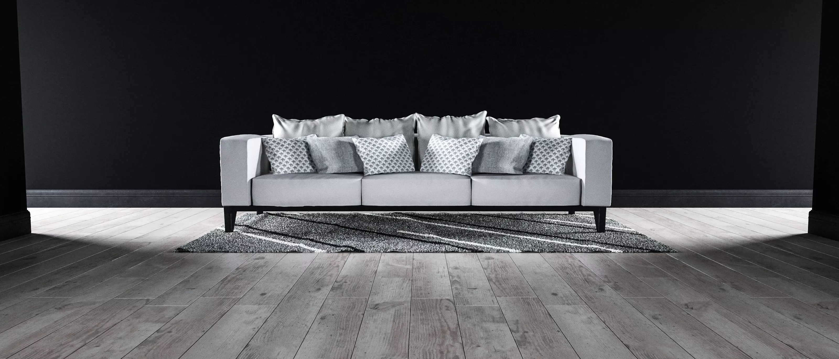 Sofa set - Interior Furniture 09 3D model_0