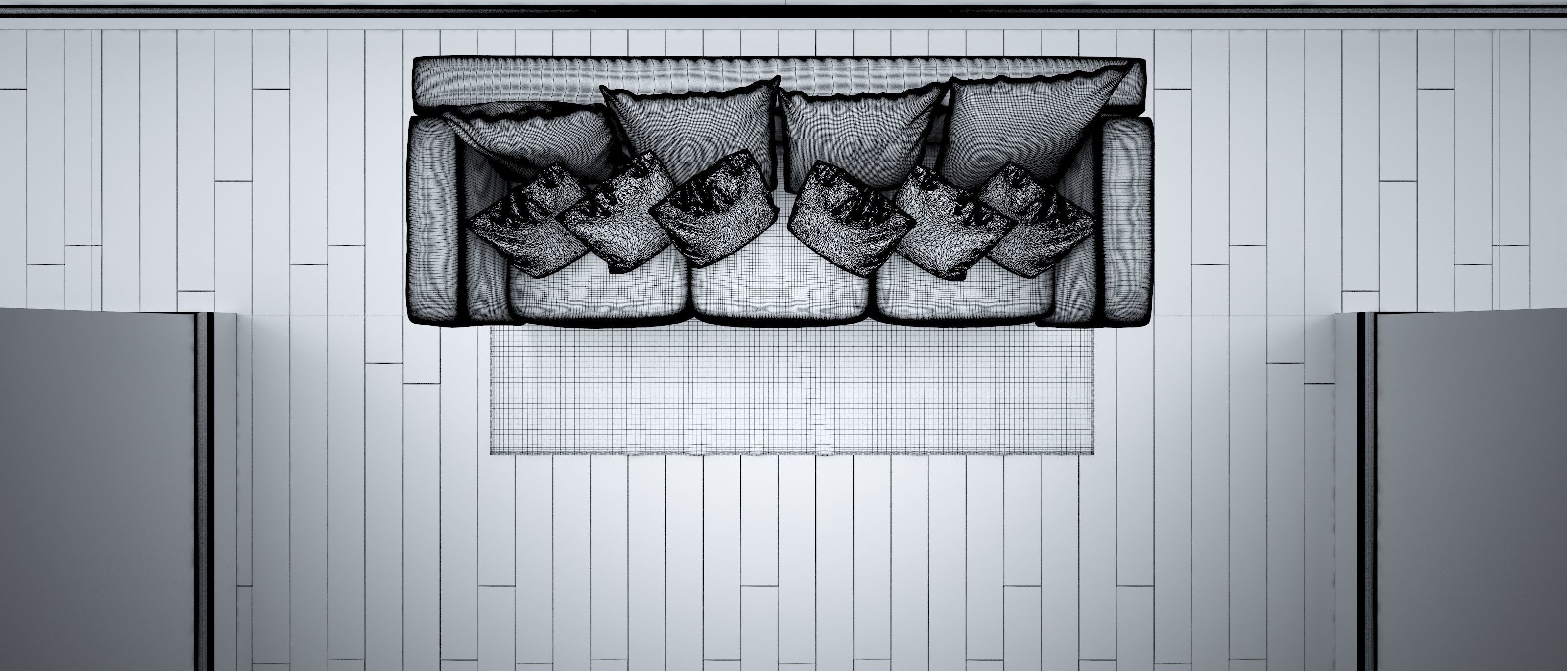 Sofa set - Interior Furniture 09 3D model_3