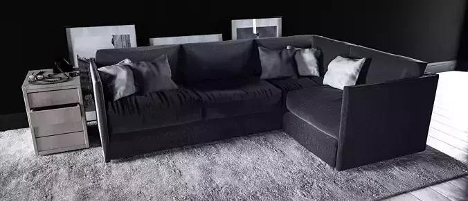 Sofa set - Interior Furniture 10 3D model