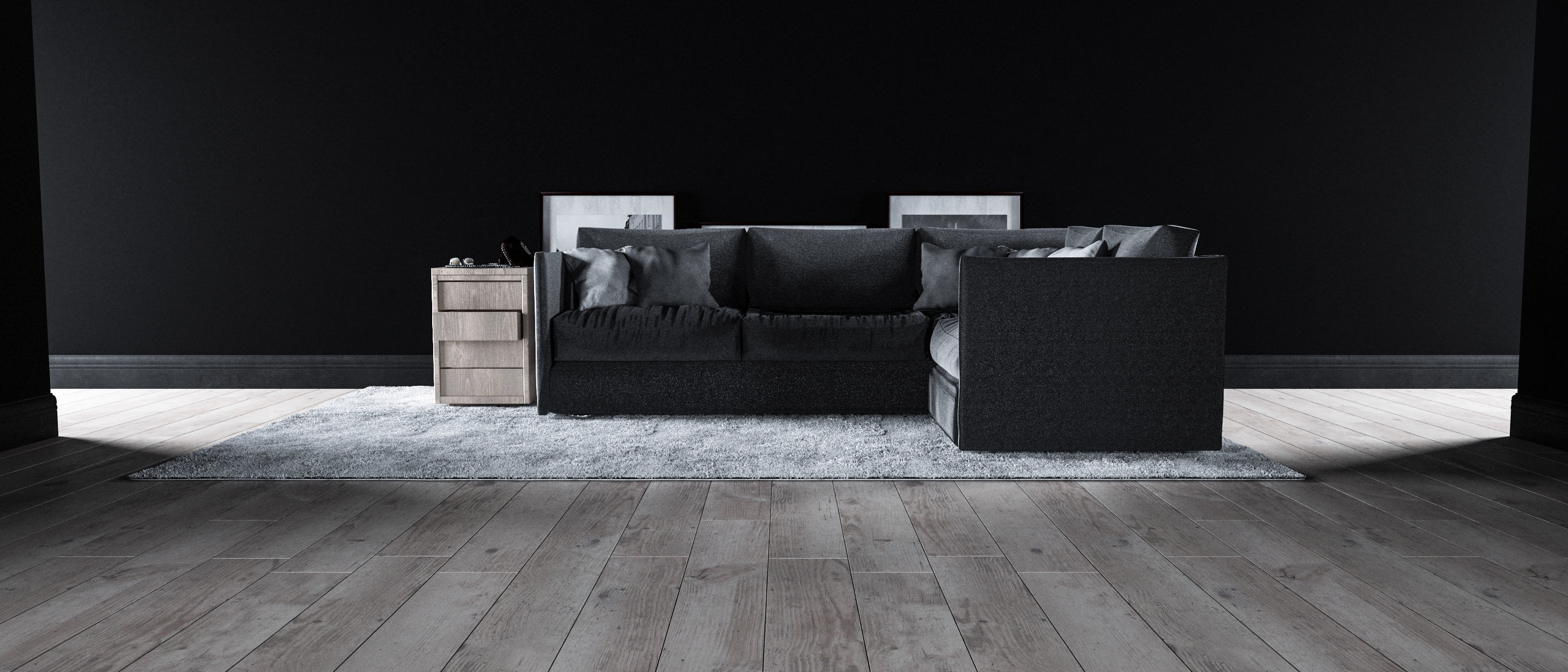 Sofa set - Interior Furniture 10 3D model_2