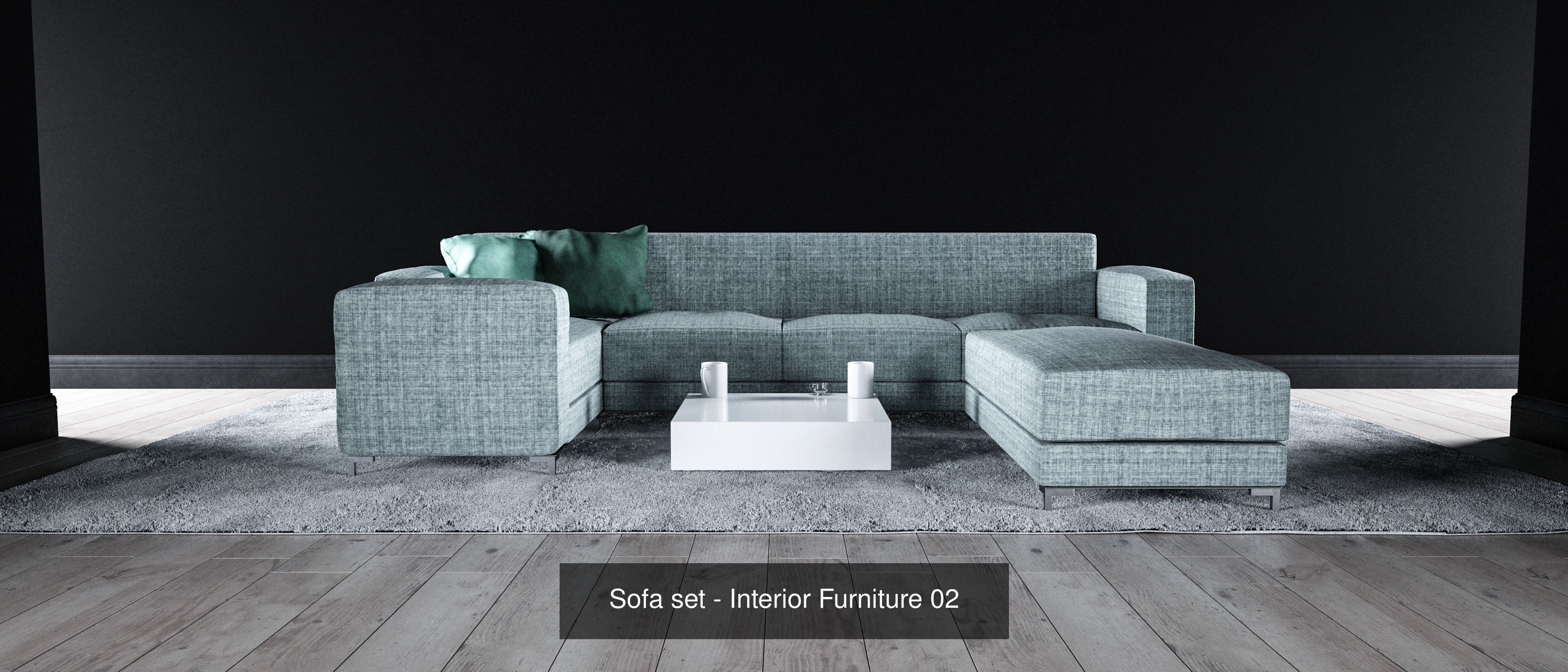 Sofa sets - Interior Furniture 3D Model Collection_4