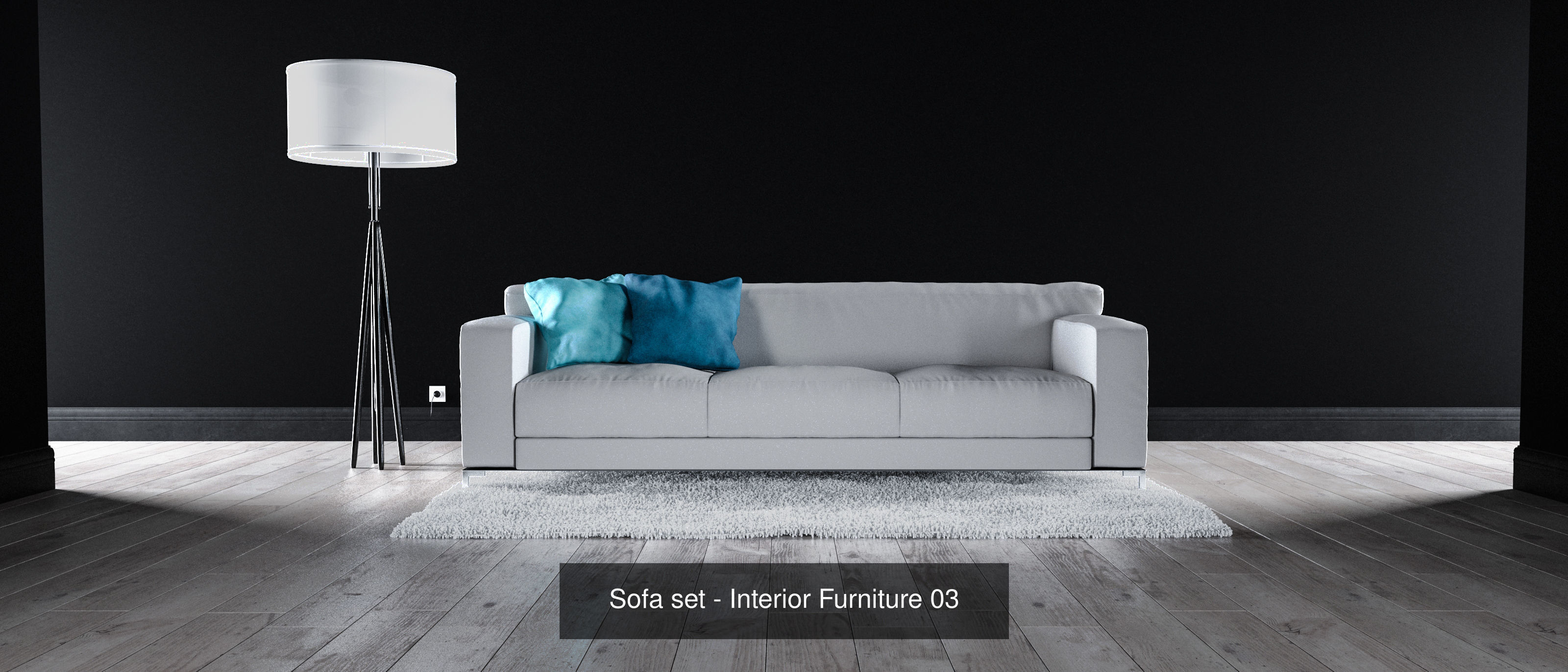 Sofa sets - Interior Furniture 3D Model Collection_7
