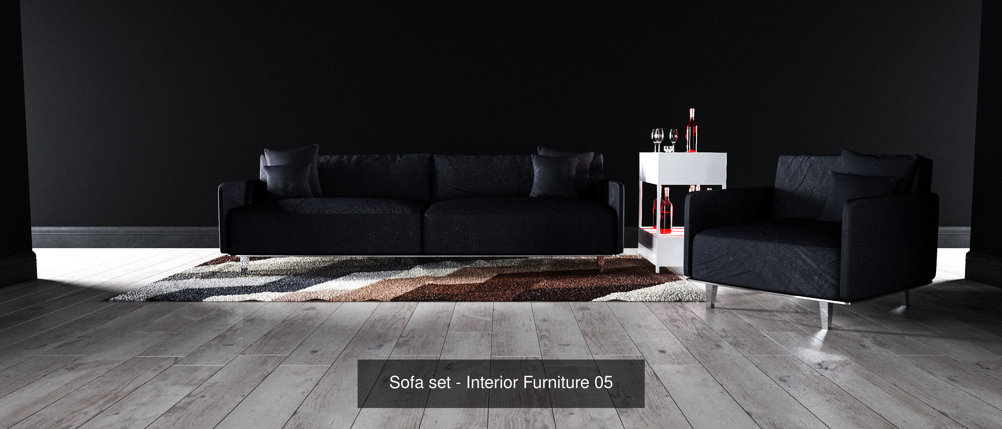 Sofa sets - Interior Furniture 3D Model Collection_13
