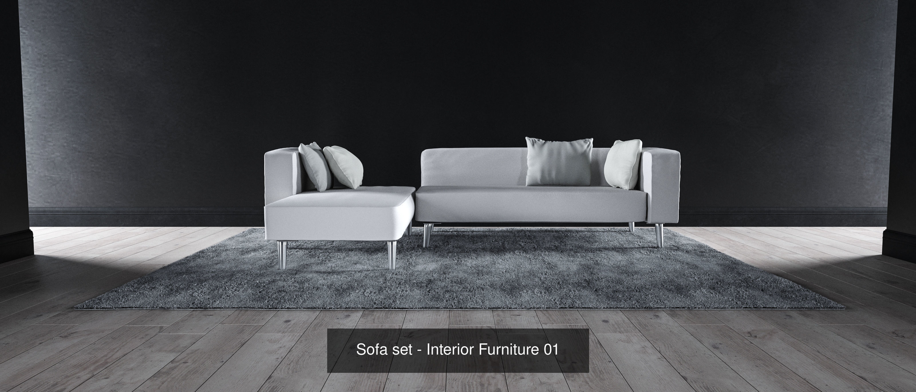 Sofa sets - Interior Furniture 3D Model Collection_1
