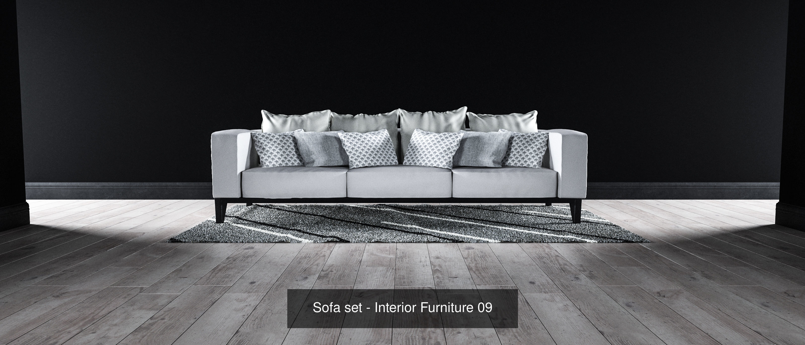 Sofa sets - Interior Furniture 3D Model Collection_25