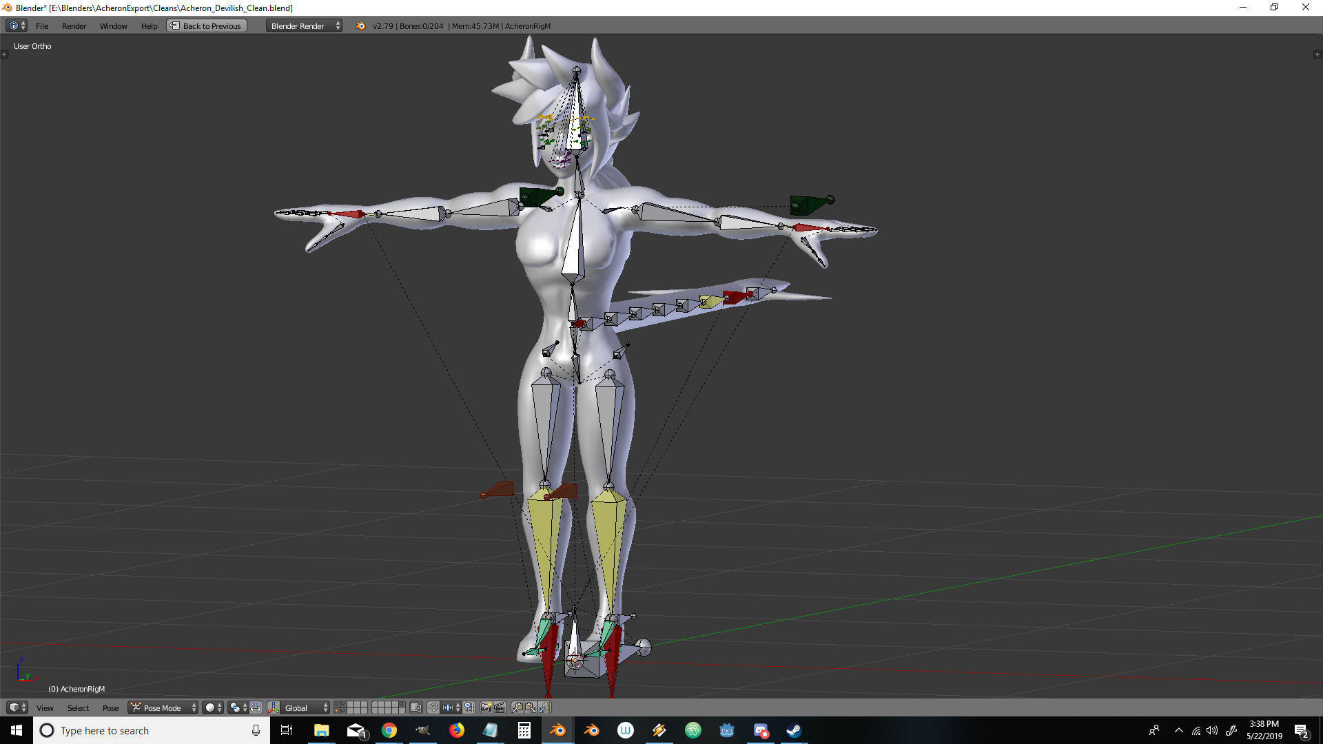 Acheron Devilish Clean Low-poly 3D model_18