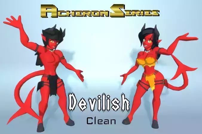 Acheron Devilish Clean Low-poly 3D model