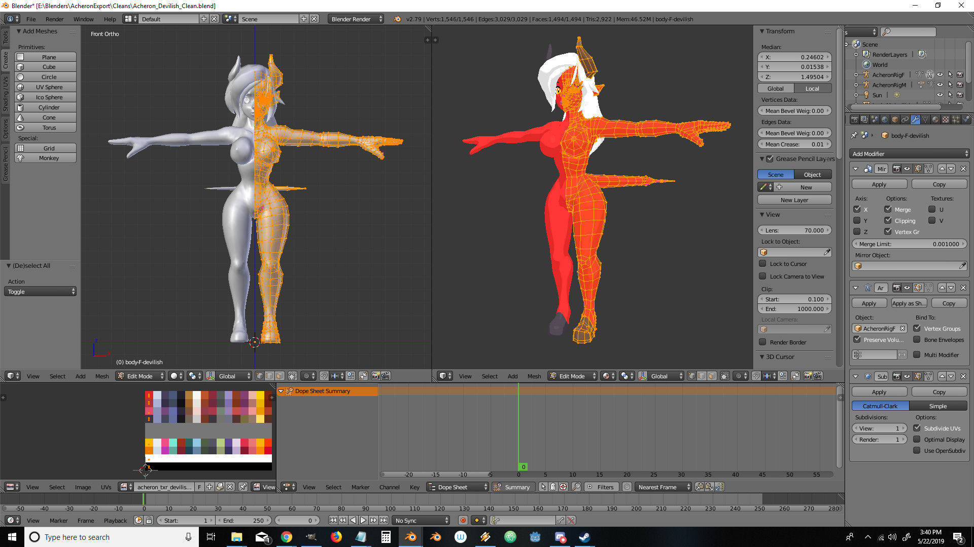 Acheron Devilish Clean Low-poly 3D model_21