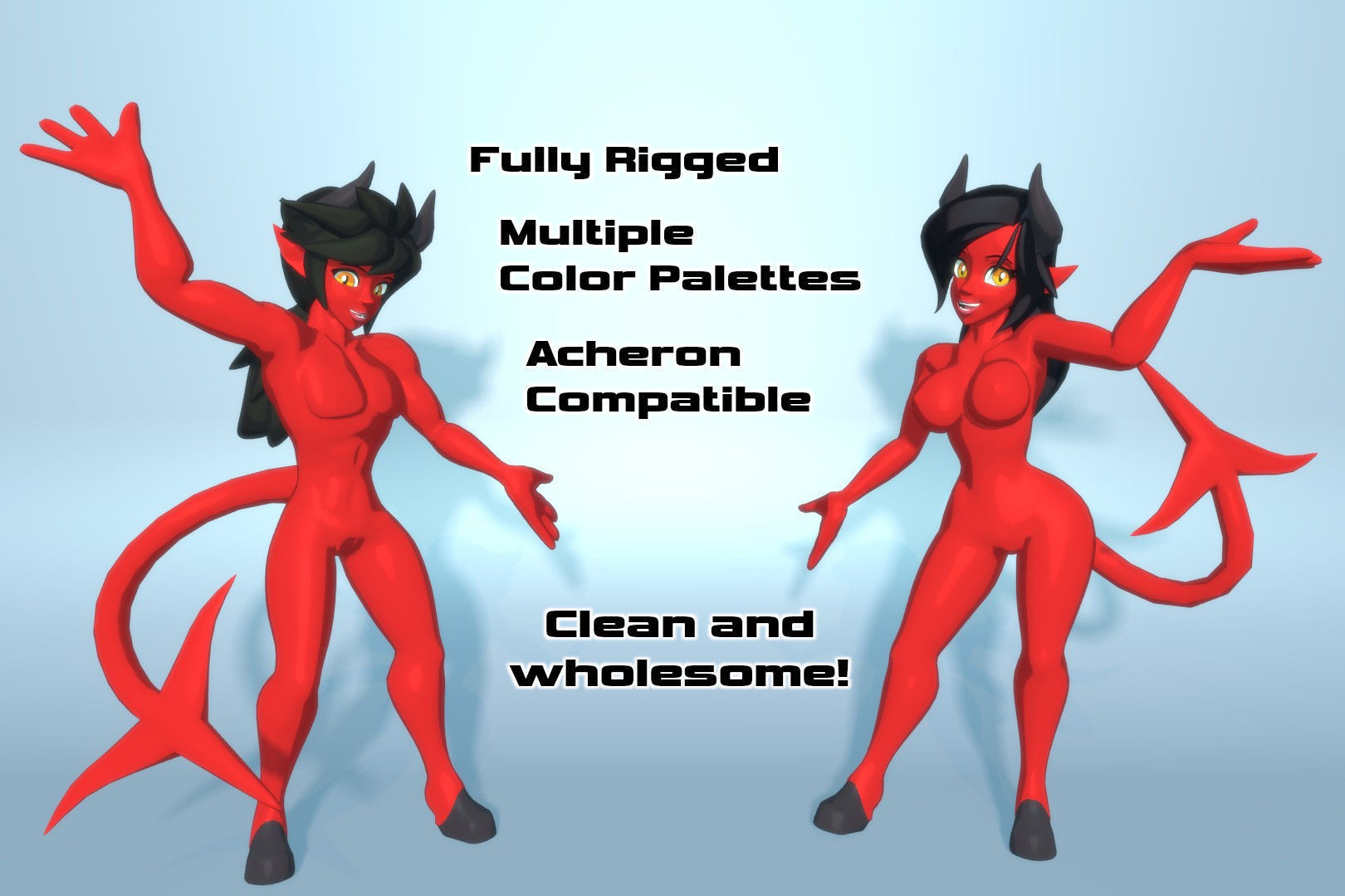 Acheron Devilish Clean Low-poly 3D model_1