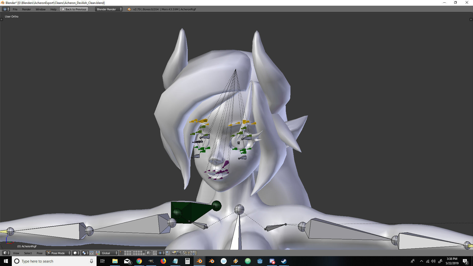 Acheron Devilish Clean Low-poly 3D model_19