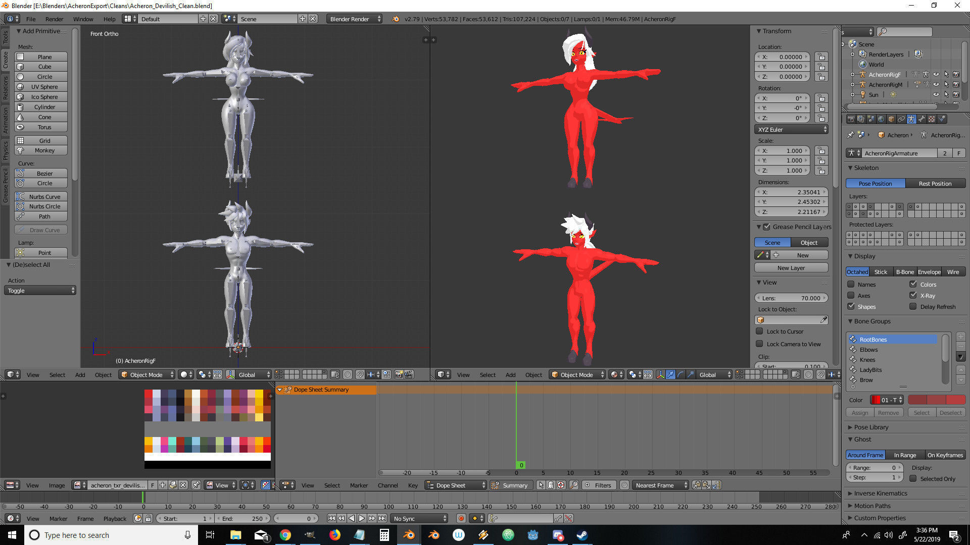 Acheron Devilish Clean Low-poly 3D model_17