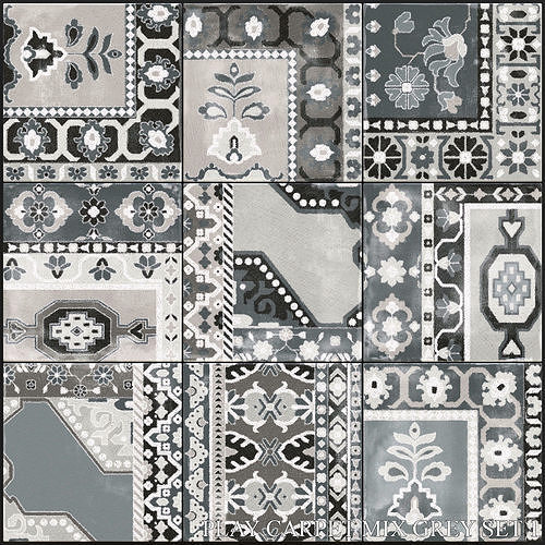 ABK Play Carpet Mix Grey Set 1 3D model