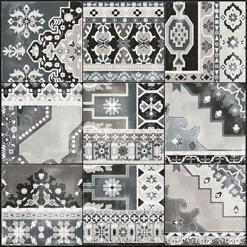 ABK Play Carpet Mix Grey Set 2 3D model