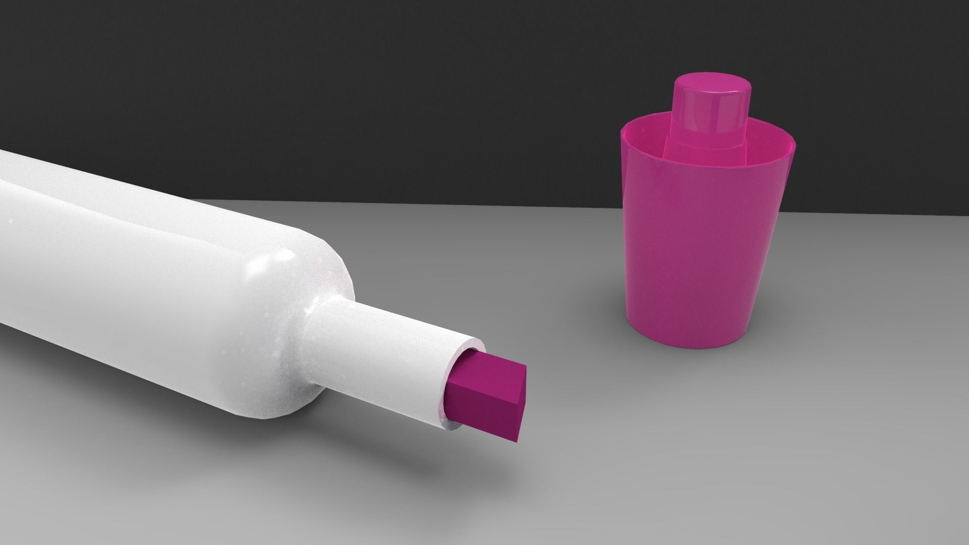 Markers and Eraser 3D model_9