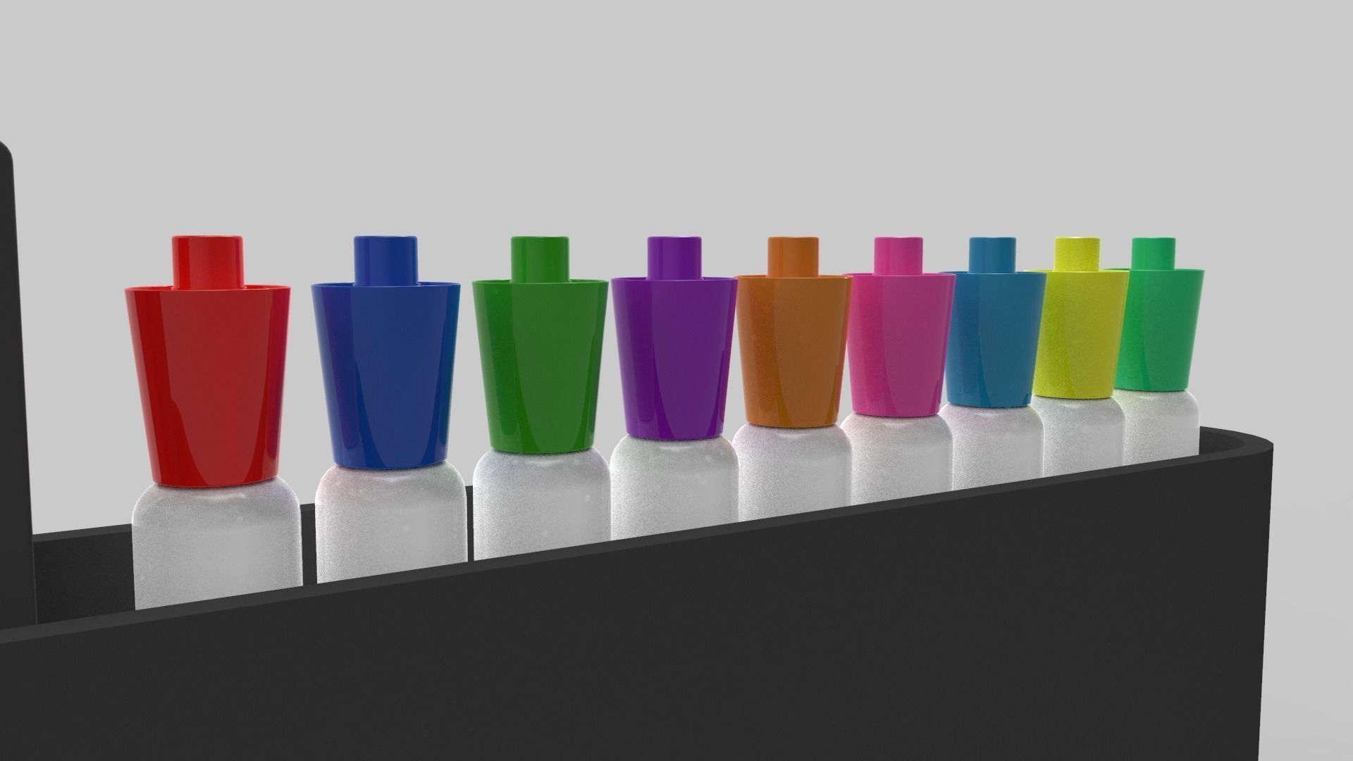 Markers and Eraser 3D model_11