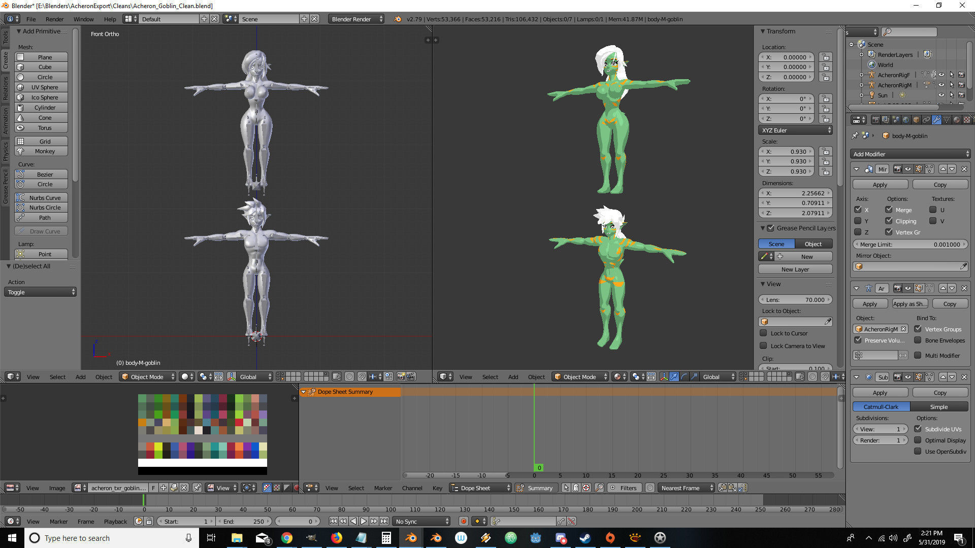 Acheron Goblin Clean Low-poly 3D model_17