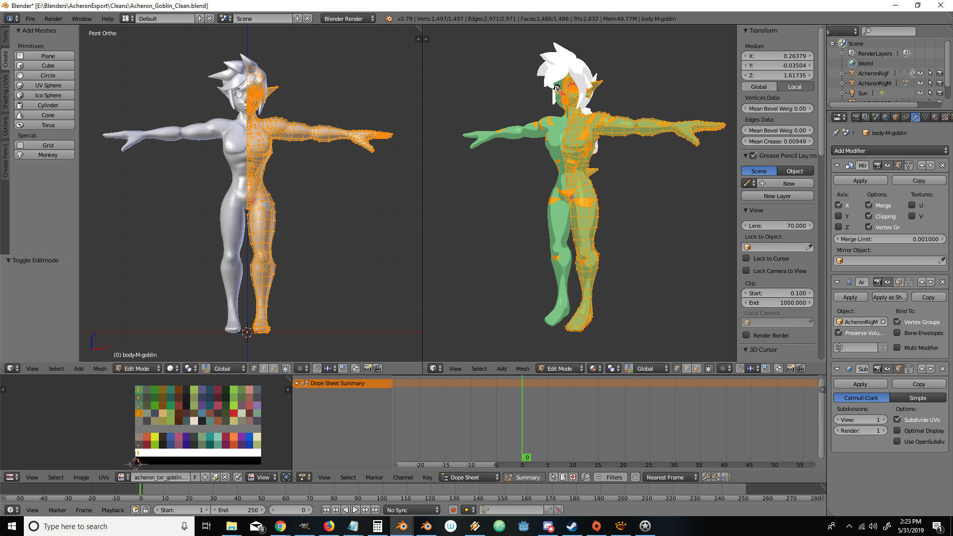 Acheron Goblin Clean Low-poly 3D model_21