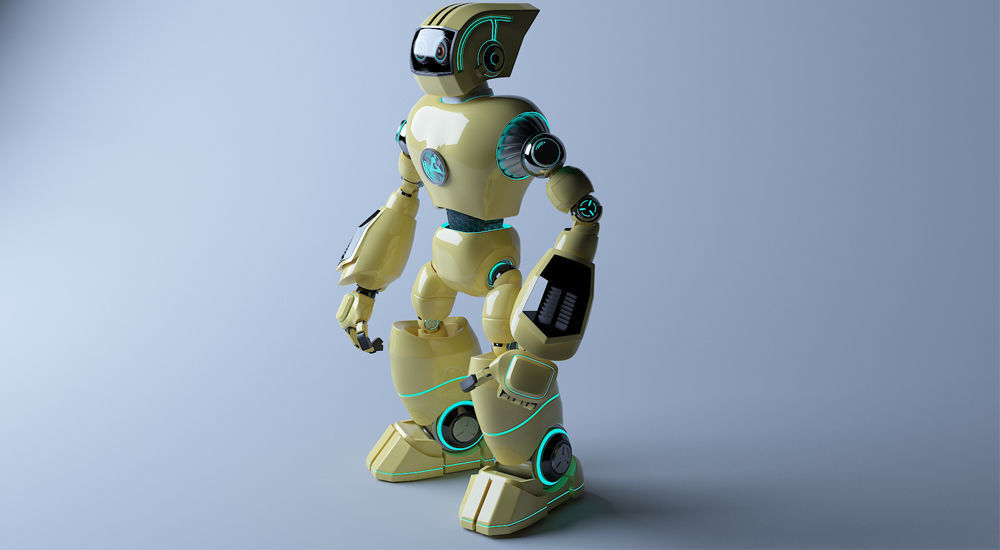 Space Robot 2 3D model_5