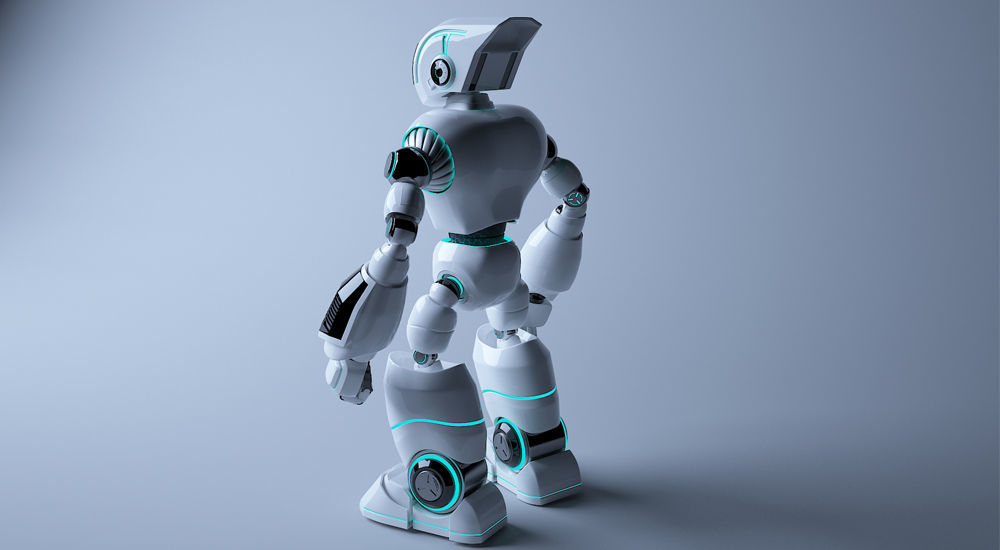 Space Robot 2 3D model_8